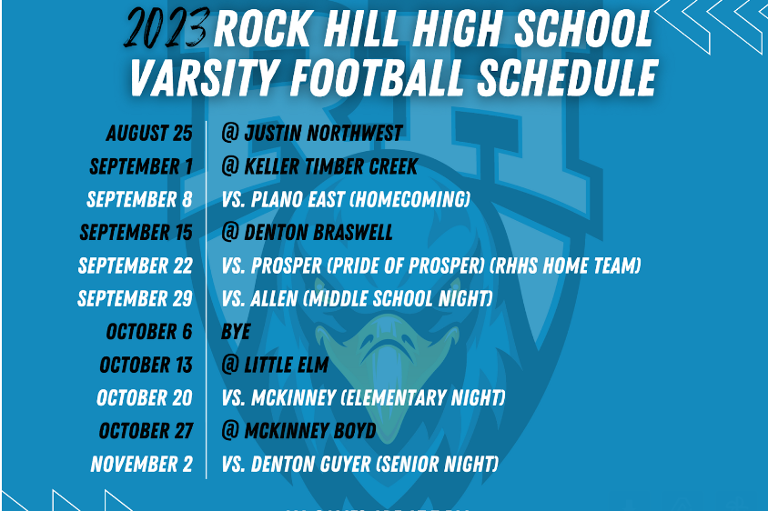 Rock Hill Football Schedule 2023